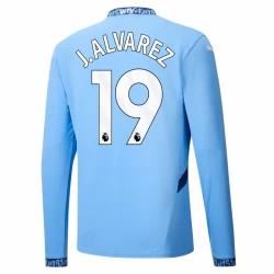Manchester City J. Alvarez #19 Voetbalshirt 2024-25 Thuistenue Heren Lange Mouw